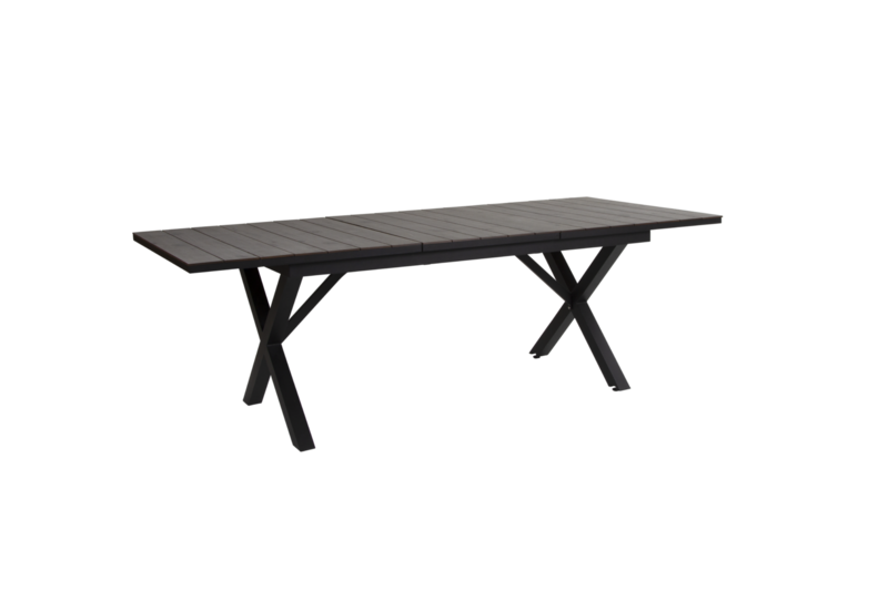 Hillmond dining table Black/Grey wood