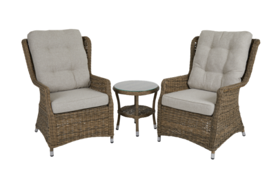 Vallmo lounge chair set Rustic/Sand