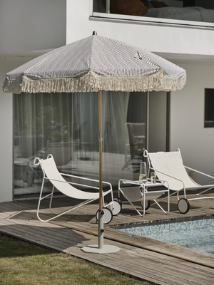 Gatsby parasol Grey Stripe