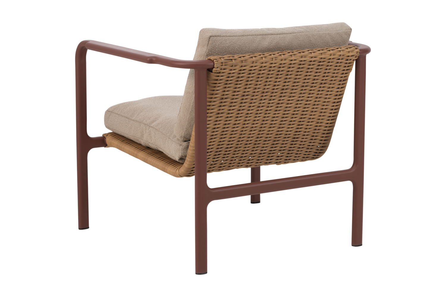 Motty armchair Zin Red/Teddy Beige