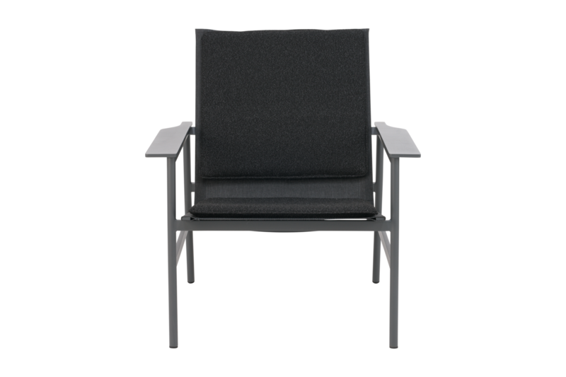 Soro lounge chair Anthracite/Teddy Black