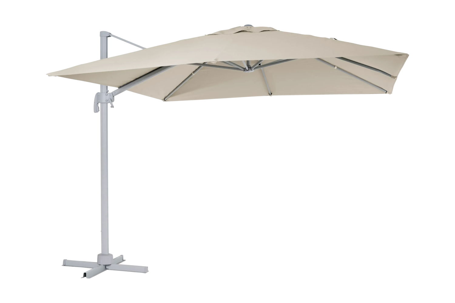 Linz hanging parasol Khaki/Light Grey