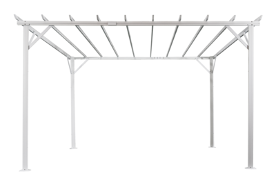 Piode pergola White/grey