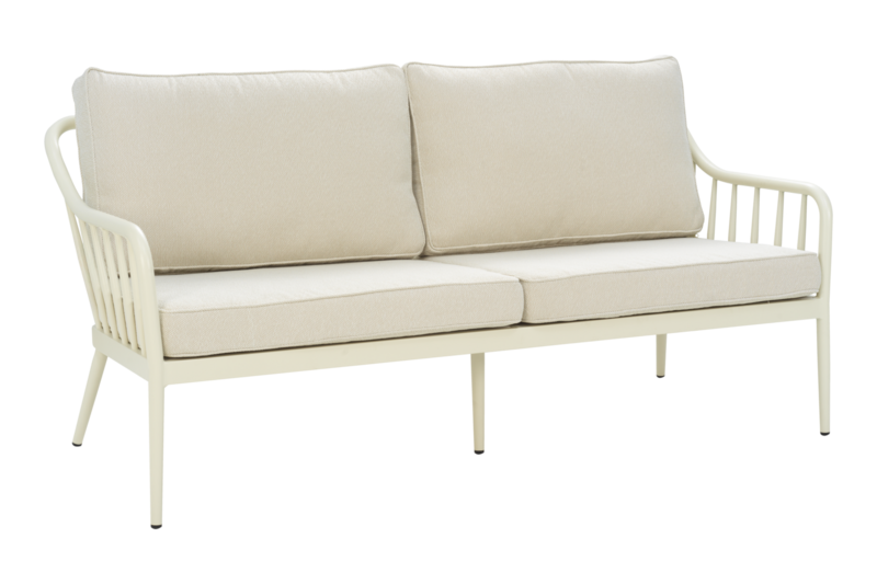 Coleville 2,5-seater sofa Pearl White/Dot Beige