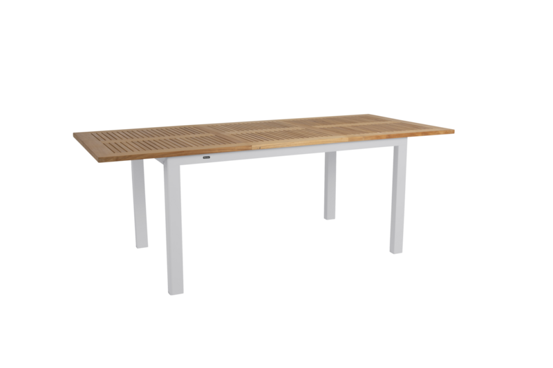 Lyon dining table Light Grey/Teak