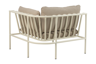 Collier corner Pearl White/Teddy Beige