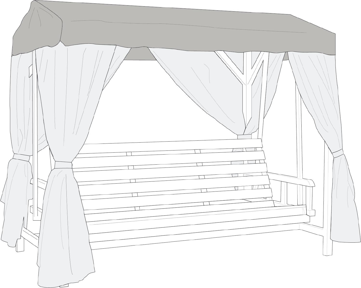 Heaven garden swing canopy Beige