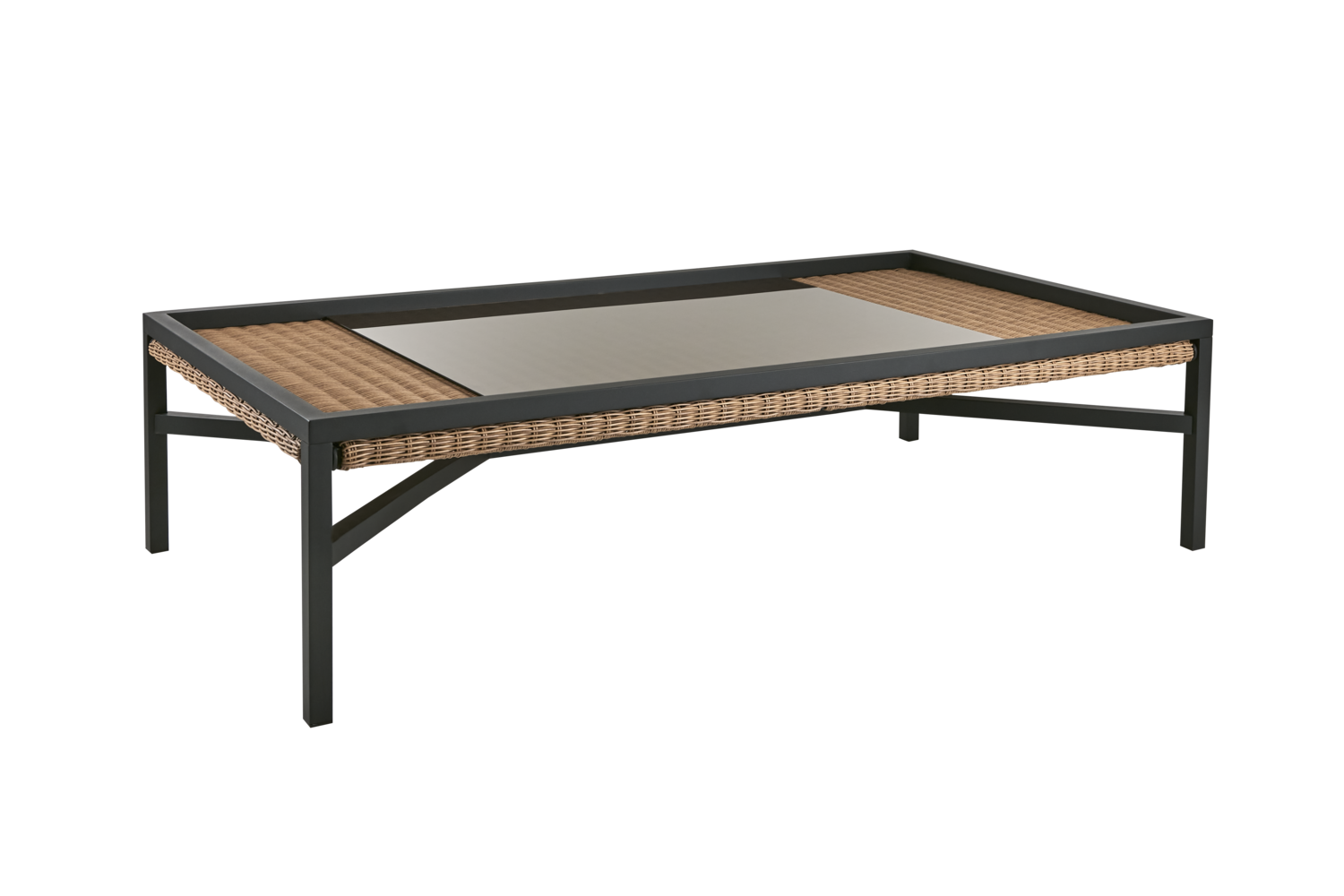 Shell coffee table Rustic/Black