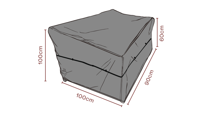 Furniture cover armchair Black