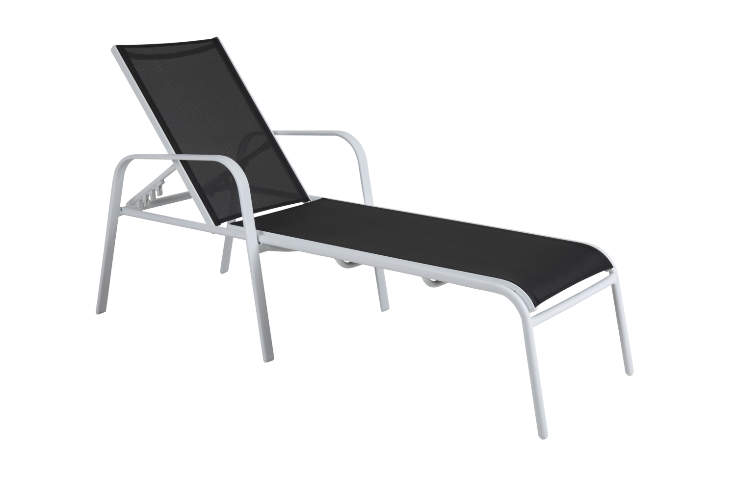 Rana lounger White/black