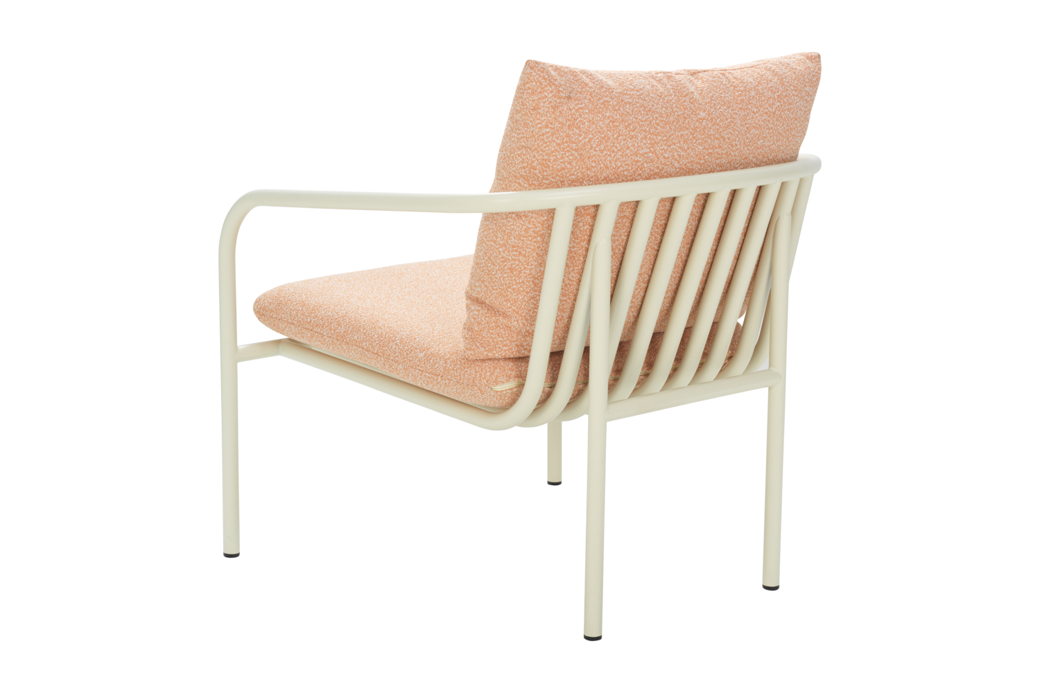 Bendt armchair Pearl White/Teddy Orange