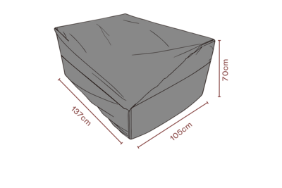 Furniture cover sofa Black