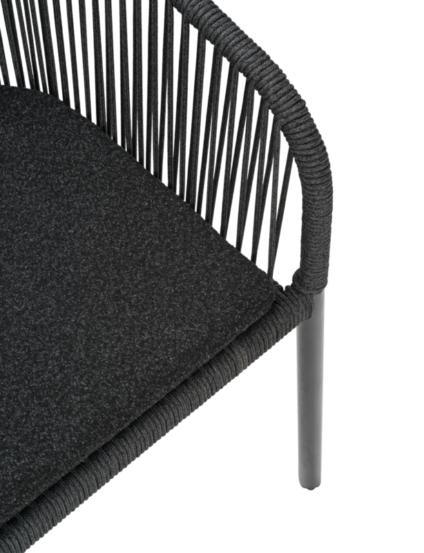 Delta armchair Anthracite/Teddy Black