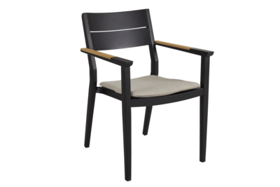 Chios armchair Black/Ash