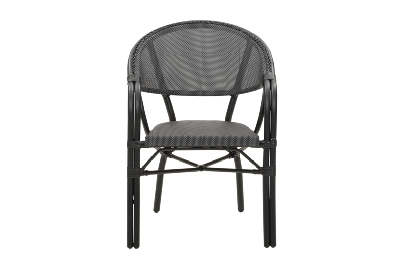 Parterre armchair Black/black