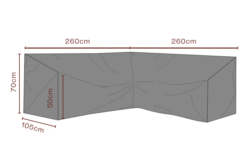 Cover corner sofa Black - Breathable
