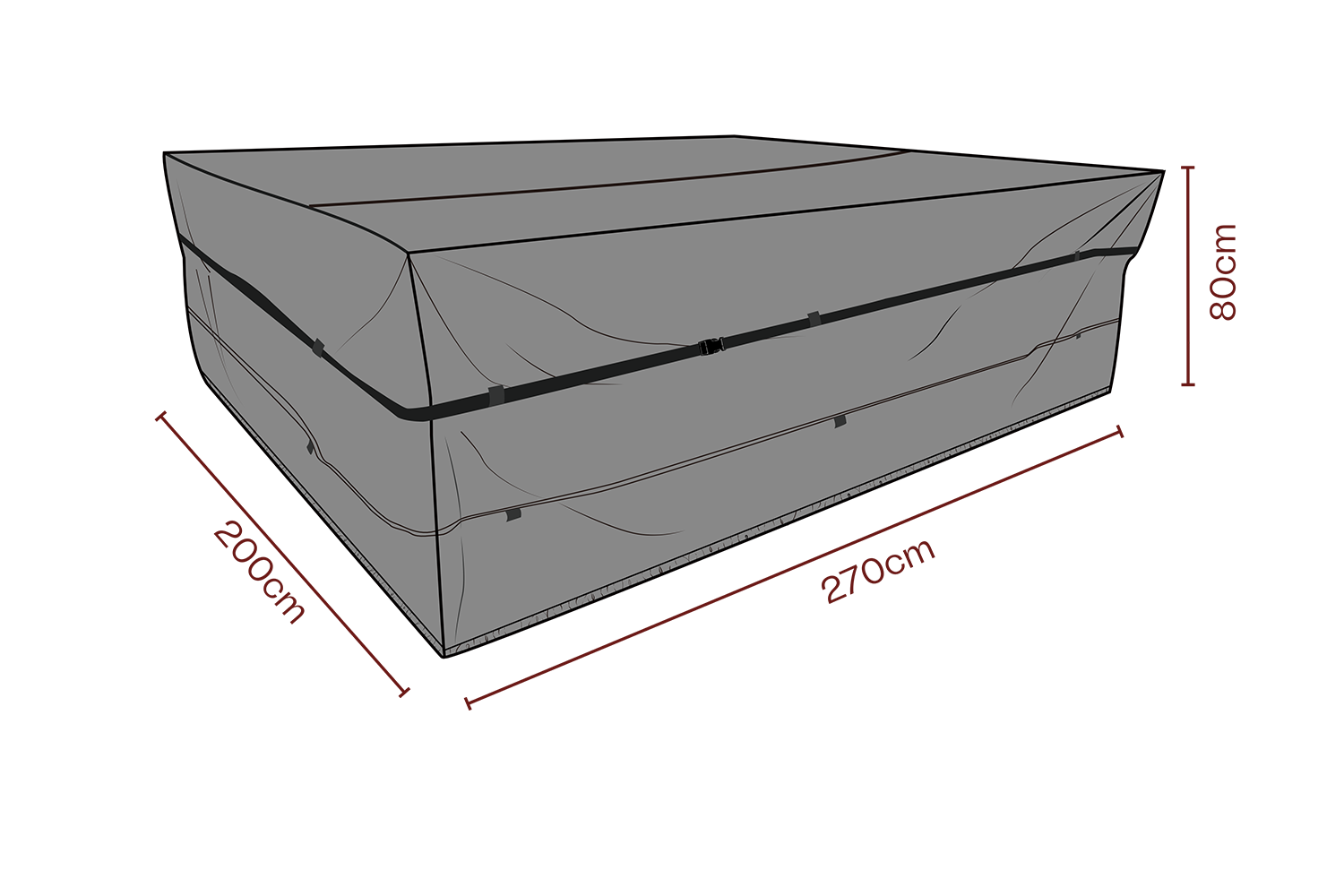 Furniture cover set Black - Breathable