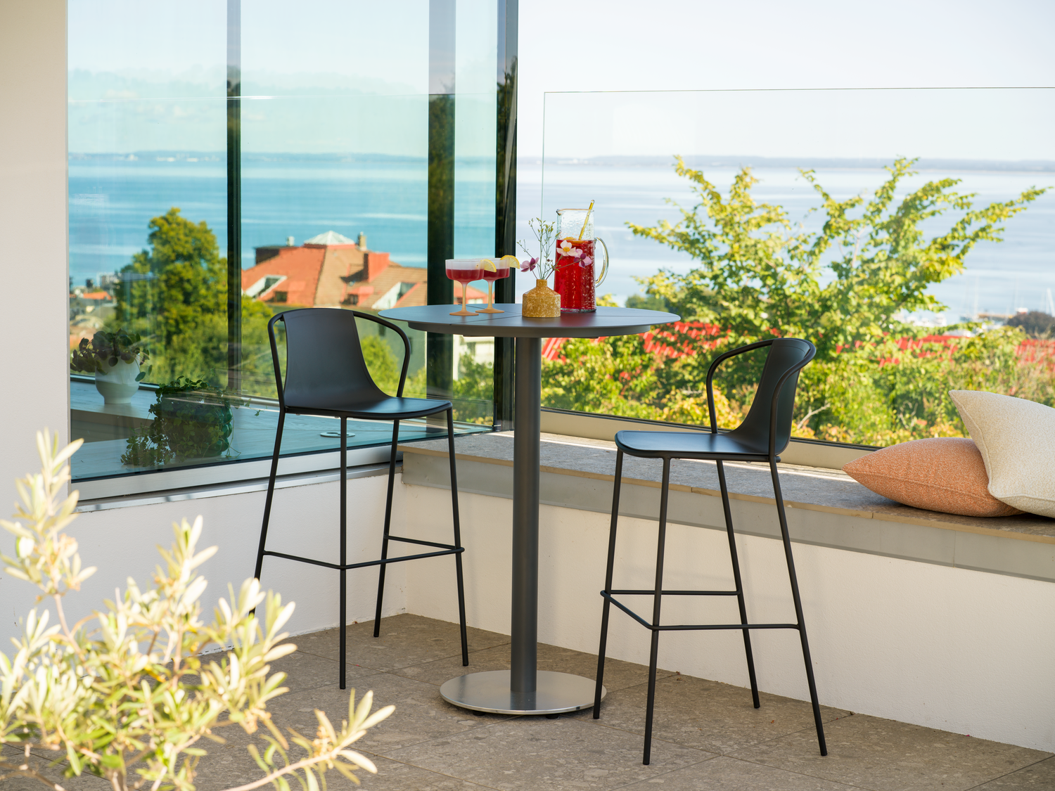 Kasia bar stool Black/black