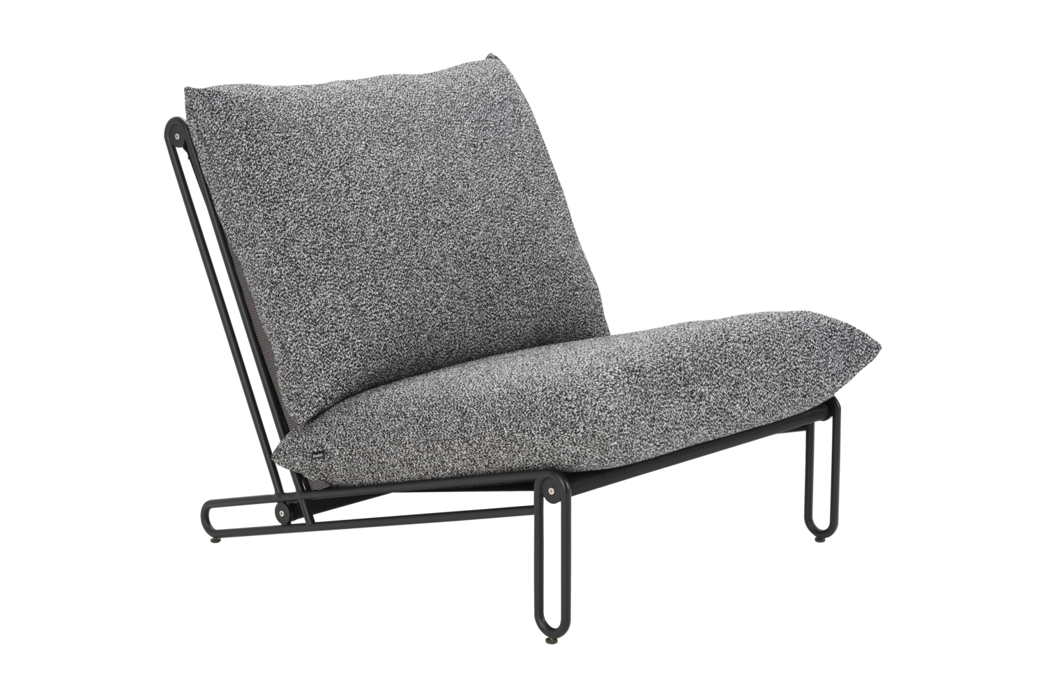 Blixt lounge chair Black/Teddy Ant