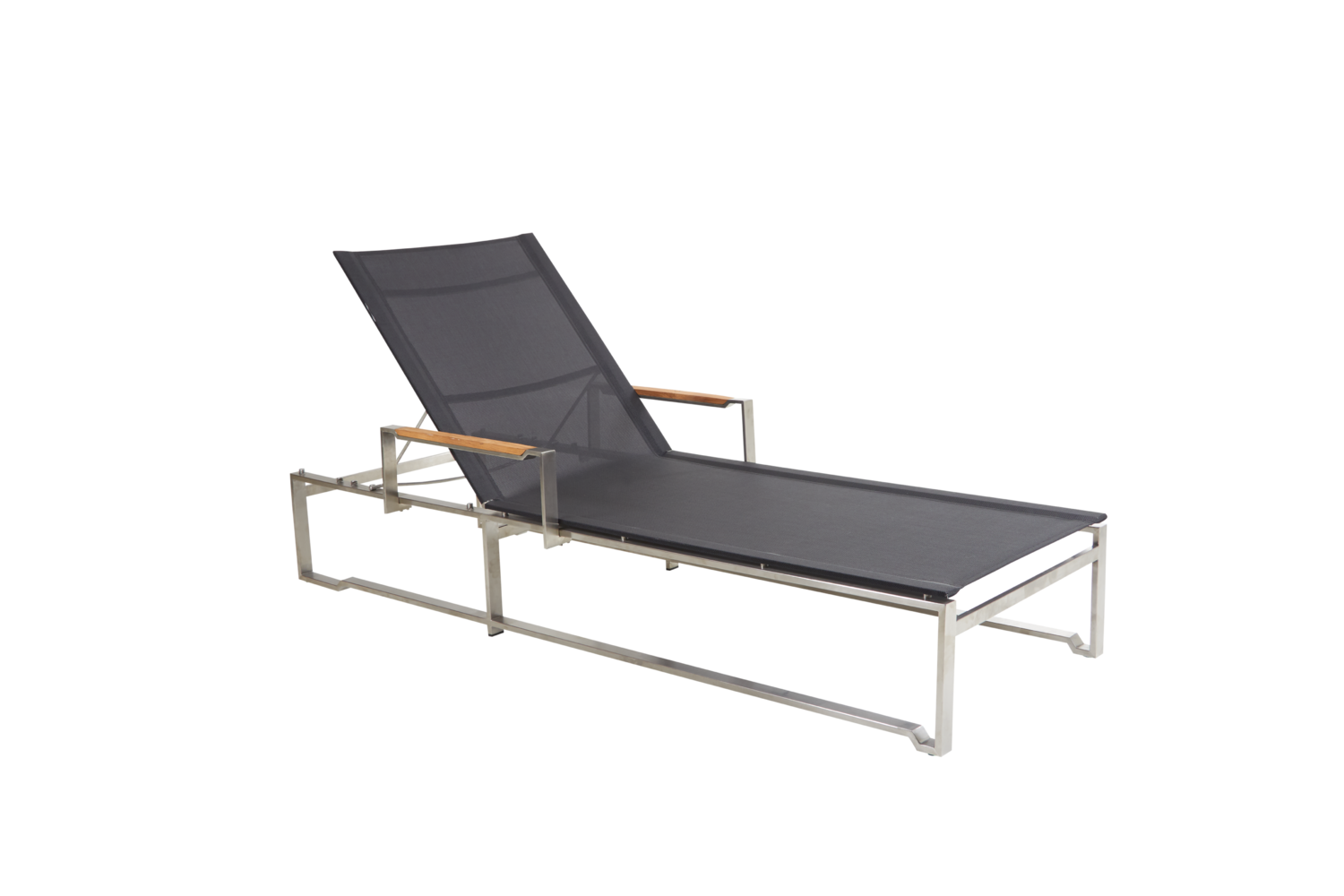 Gotland lounger Grey/black