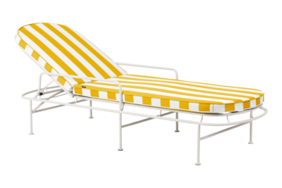 Arts lounger Soft White/Yellow Stripes