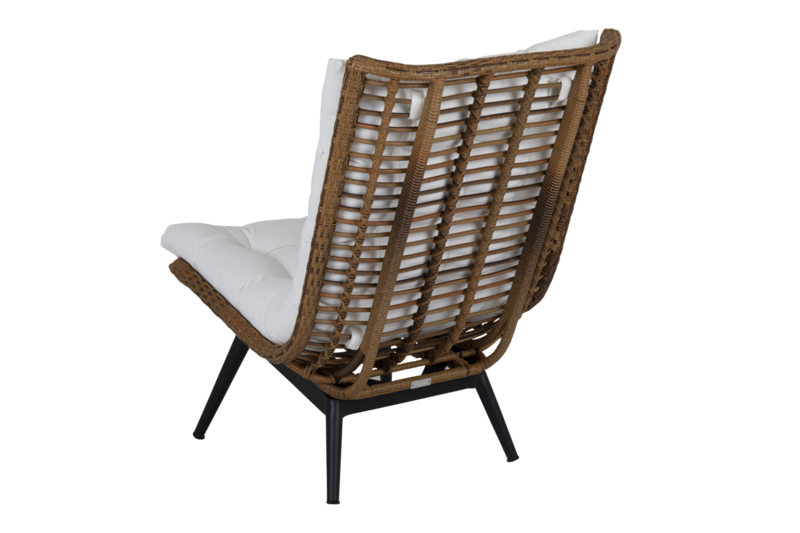 Covelo lounge chair Natural colored/white