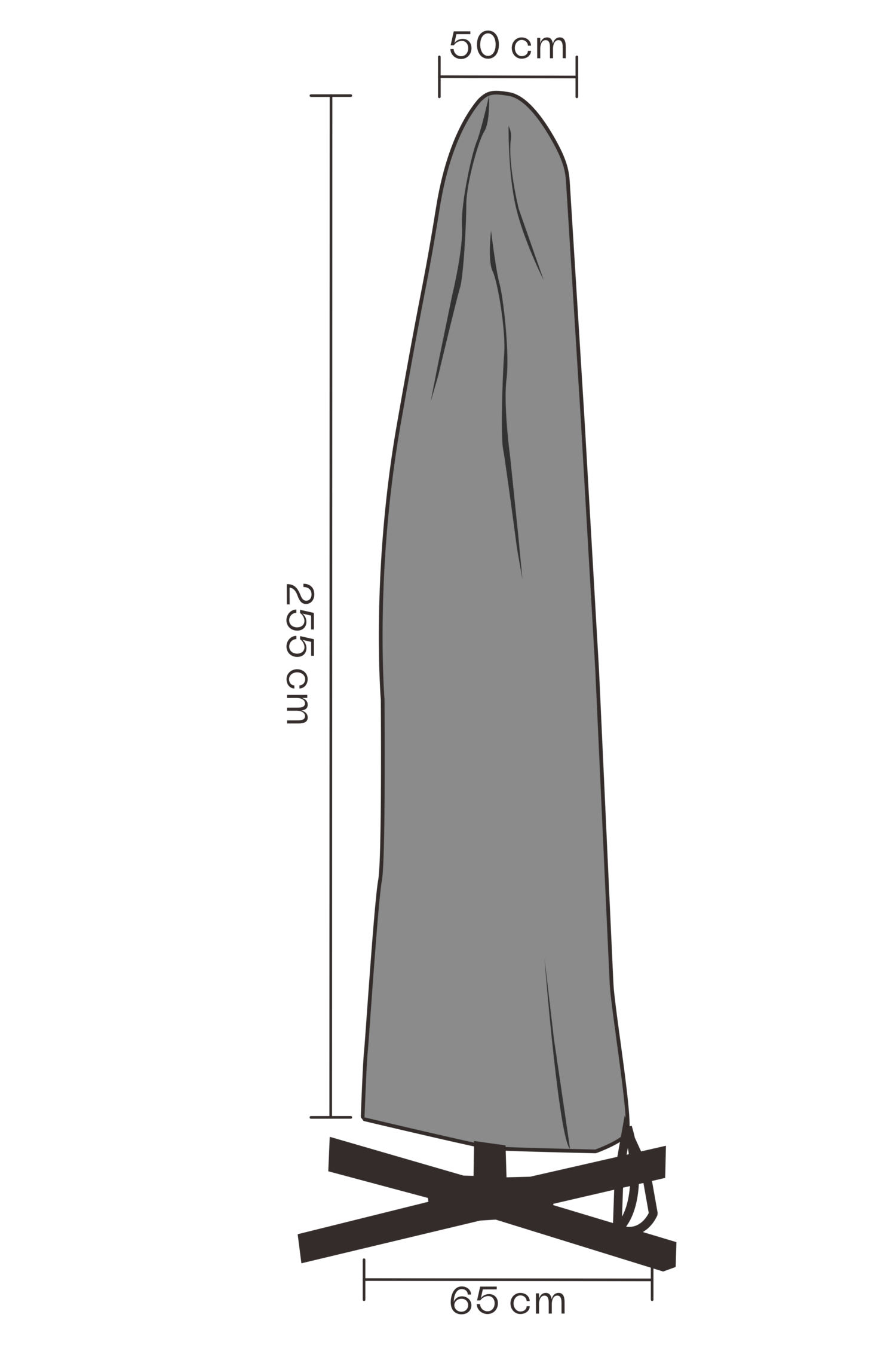 Furniture cover parasol Black -  Water proof