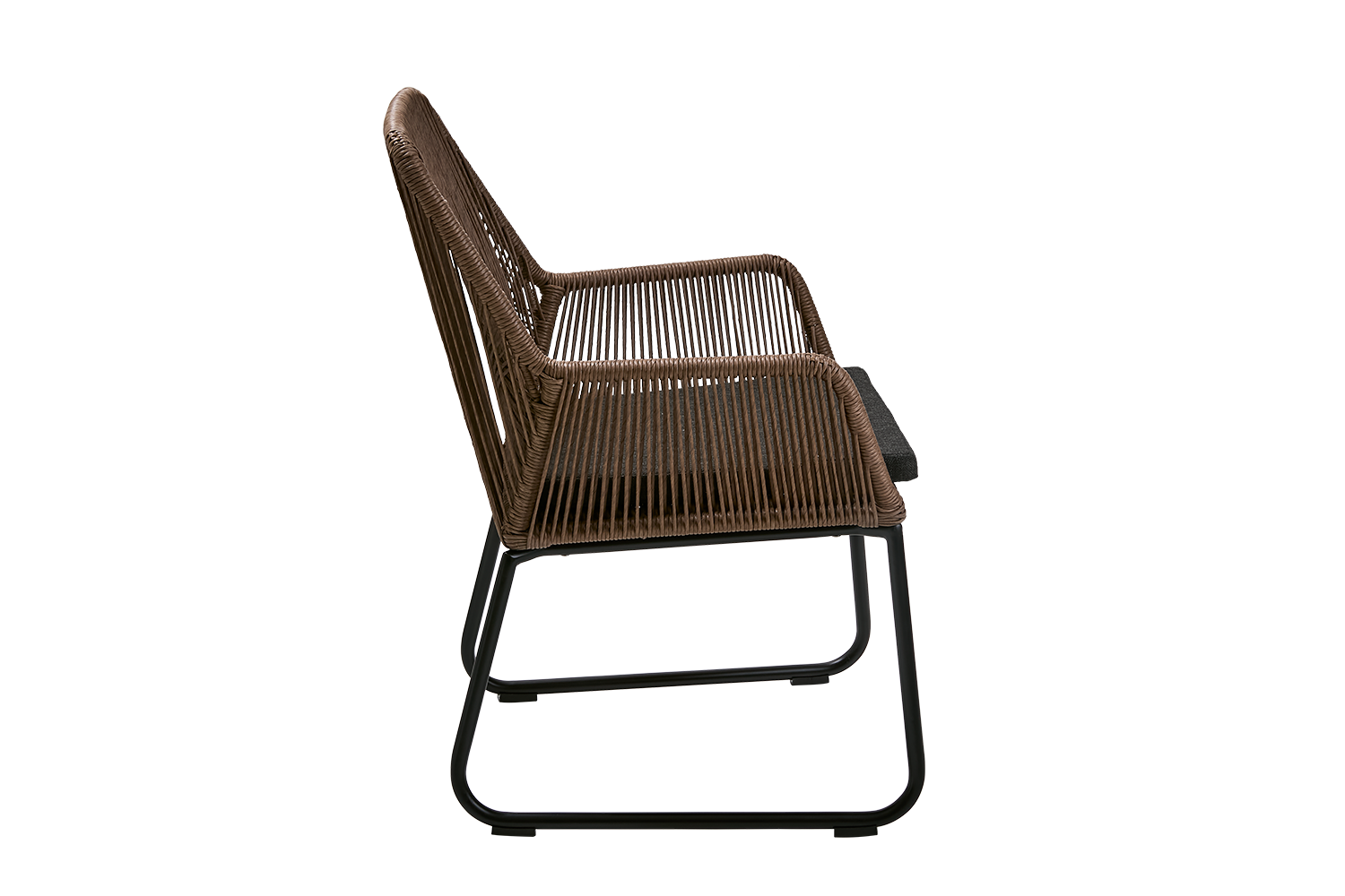 Midway armchair Natural colored/black