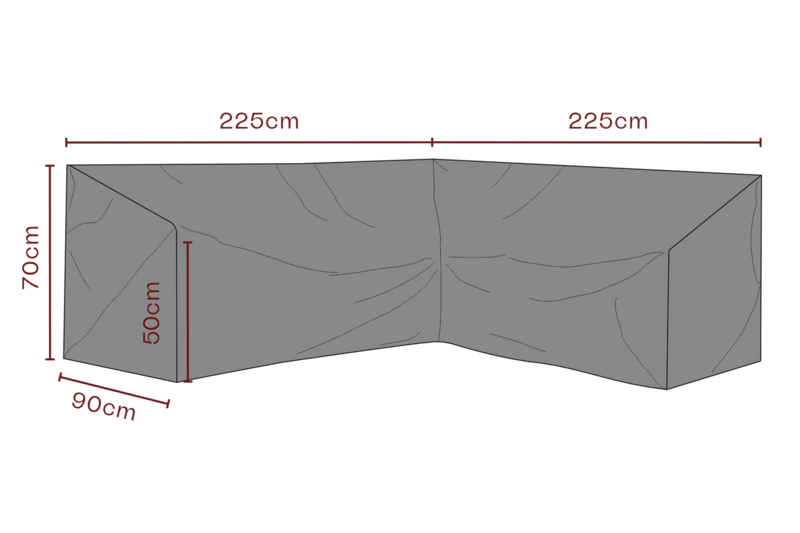 Cover corner sofa Black - Water proof
