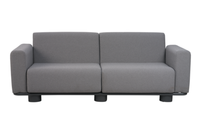 Bolster 2,5-seater sofa Anthracite/Teddy Grey