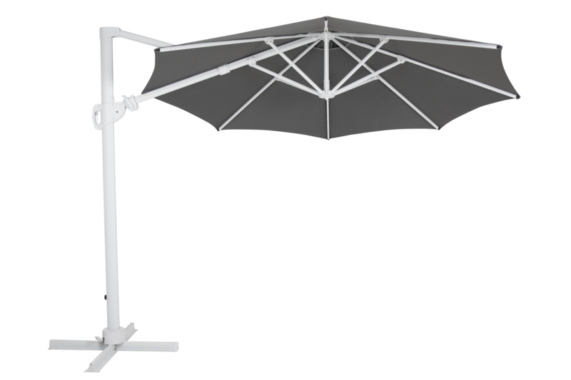 Varallo hanging parasol White/grey