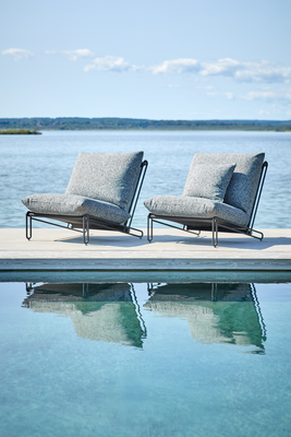 Blixt lounge chair Black/Teddy Ant