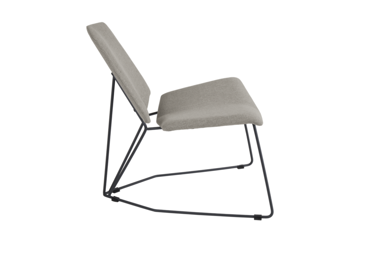 Pollux armchair Anthracite/Sand