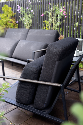 Lyra armchair Black/Teddy Black