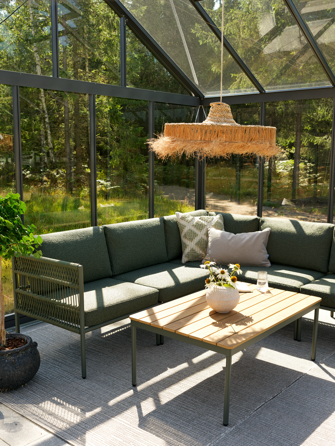 Reno coffee table Black/Natural