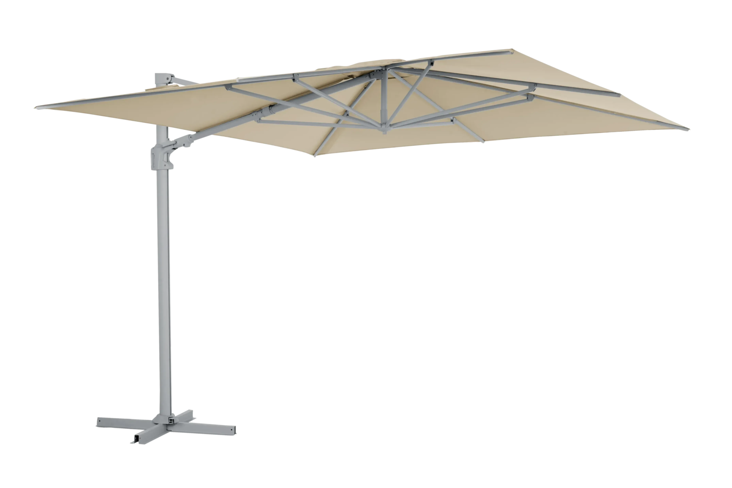 Vinovo hanging parasol Khaki/Light Grey