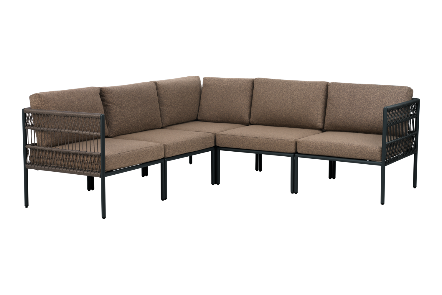 Reno corner Black/Raw Peanut