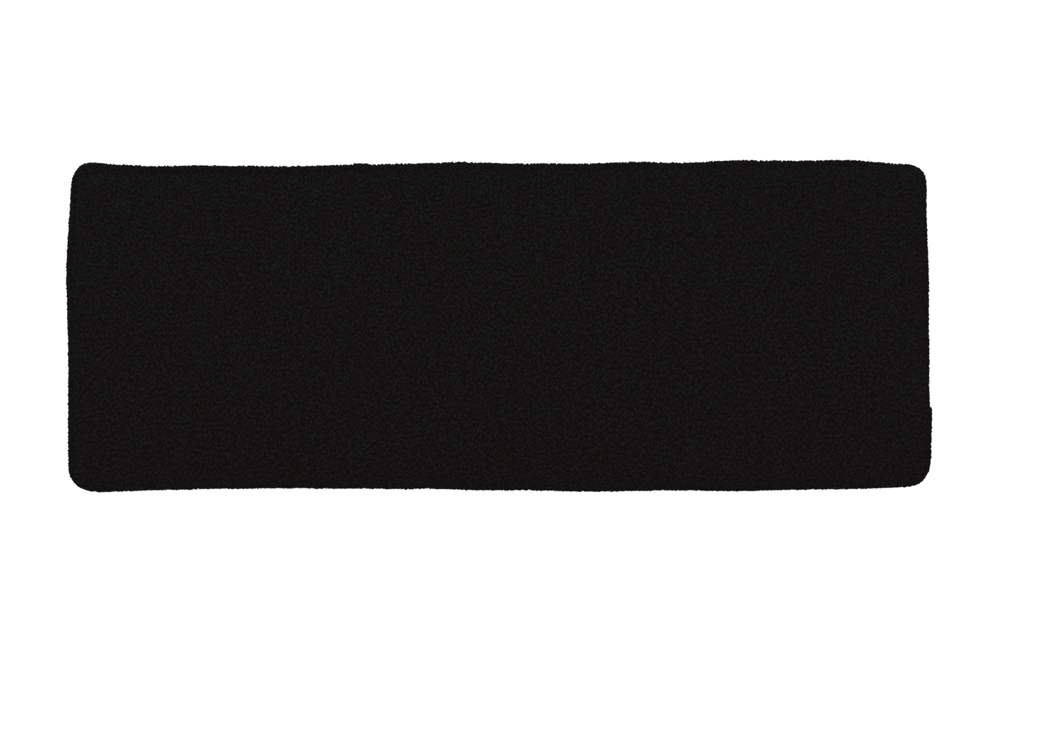 Frisk seat cushion Teddy Black