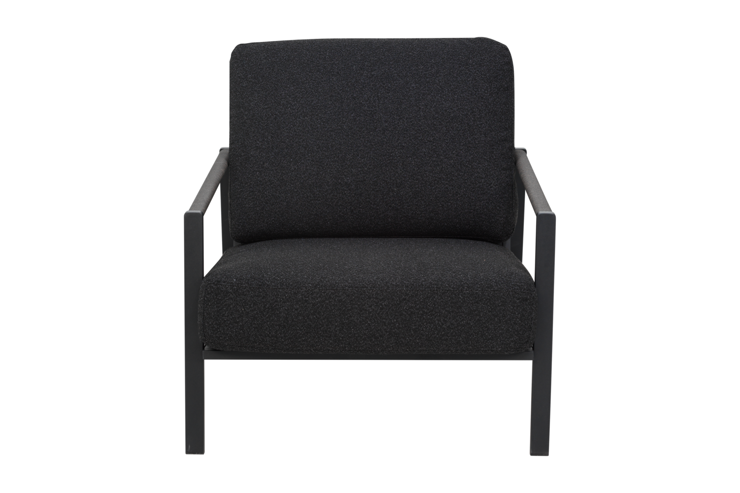 Lyra armchair Black/Teddy Black
