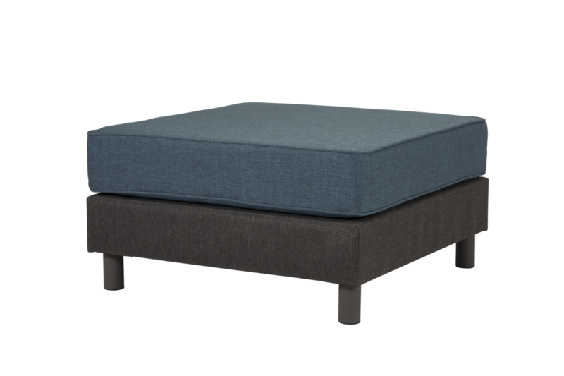Battleford footstool Grey/blue