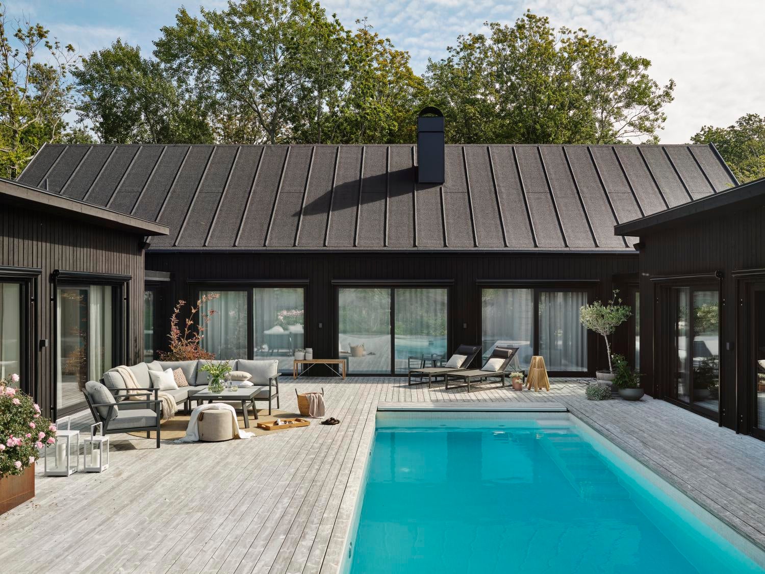 Vevi lounger Black/black