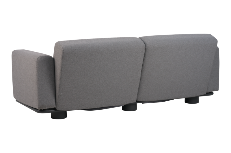 Bolster 2,5-seater sofa Anthracite/Teddy Grey