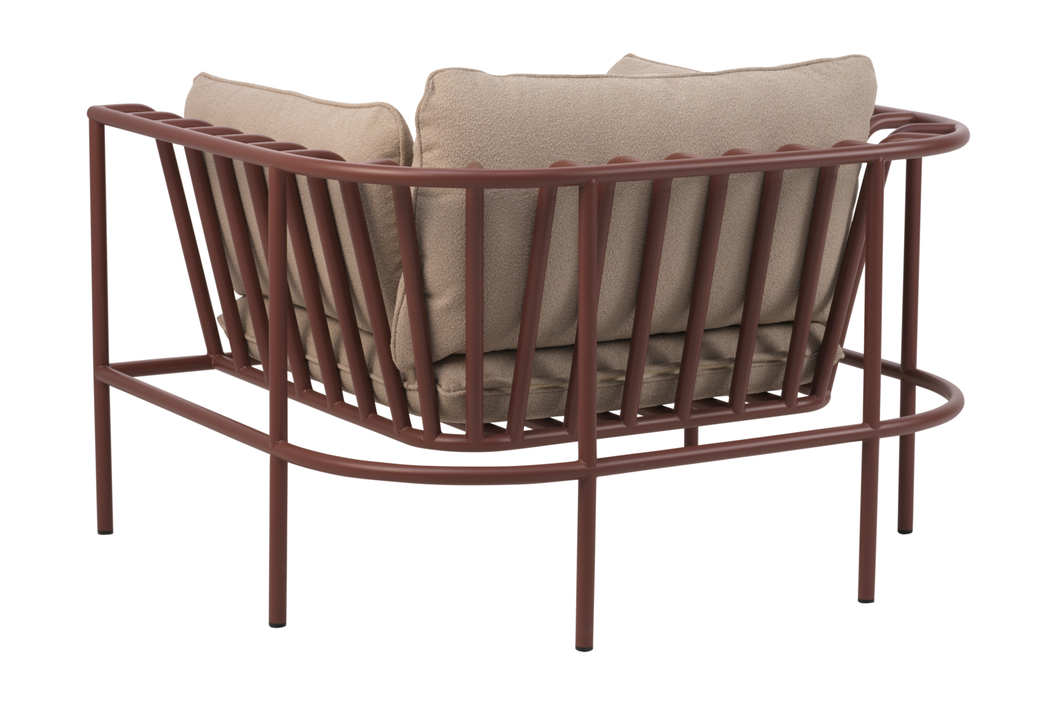 Collier armchair Zin Red/Teddy Beige