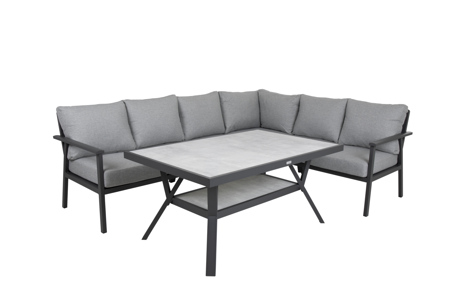 Samvaro High center piece Anthracite/Pearl grey