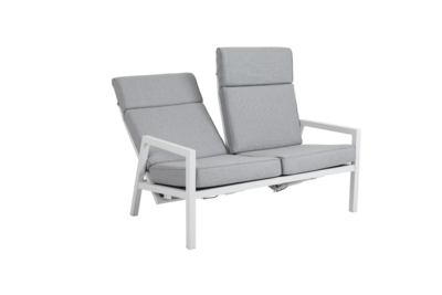 Belfort 2-seater sofa White/Pearl grey