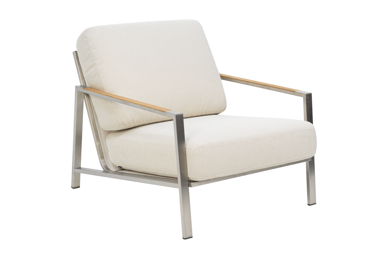 Naos armchair Stainless Steel/Dot Beige