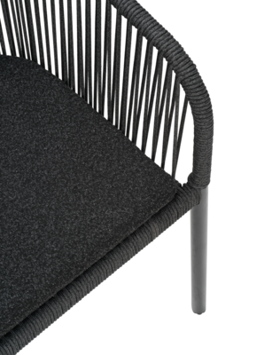 Delta armchair Anthracite/Teddy Black