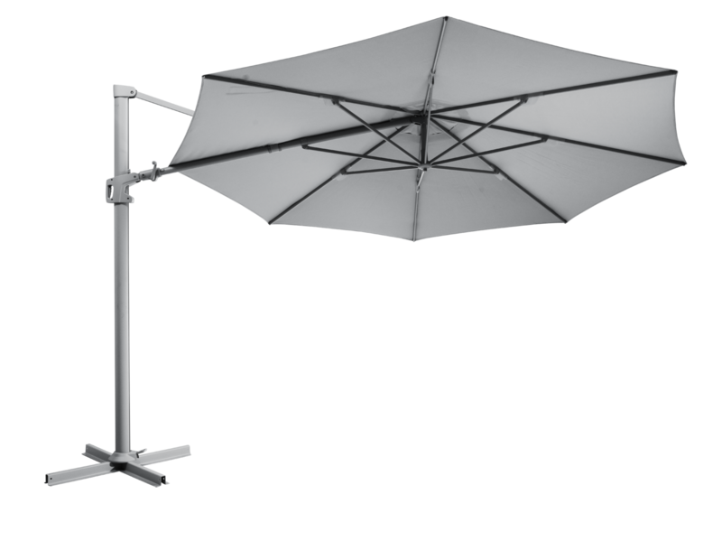 Vinovo hanging parasol Anthracite/grey