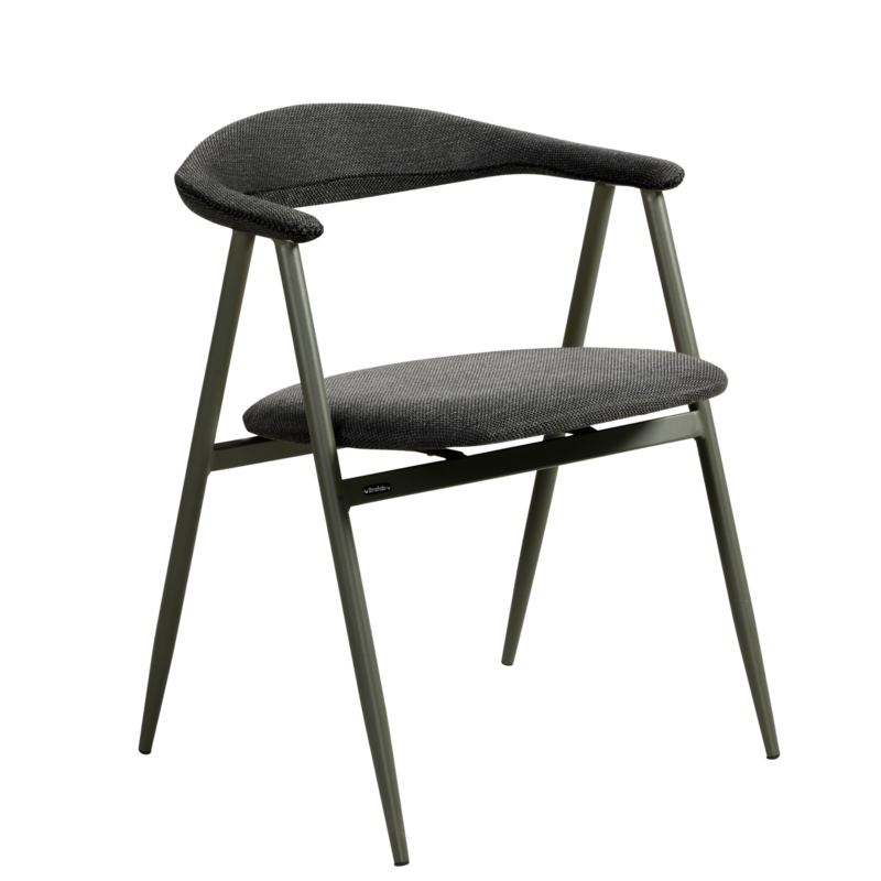 Boi chair with arm Nordic Green/Black Barley