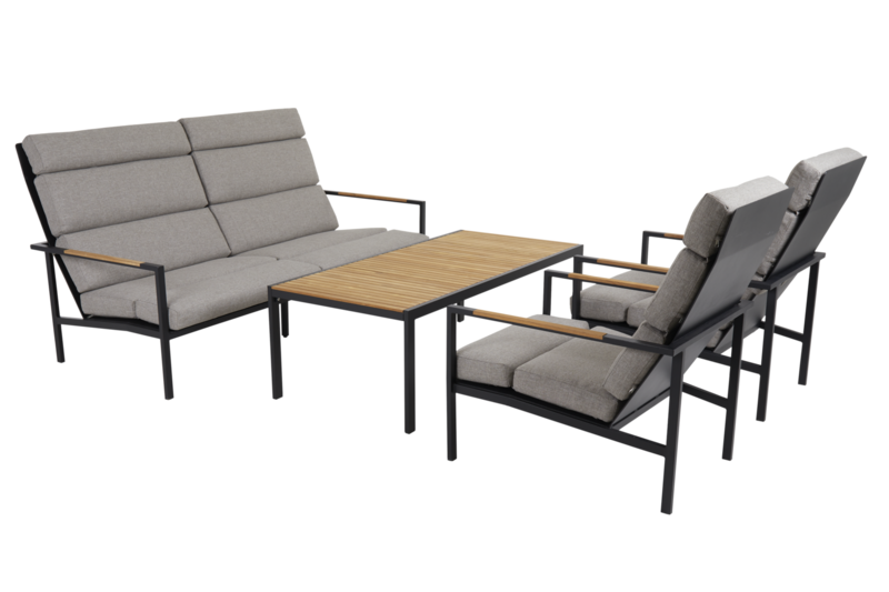 Indus coffee table Black/teak